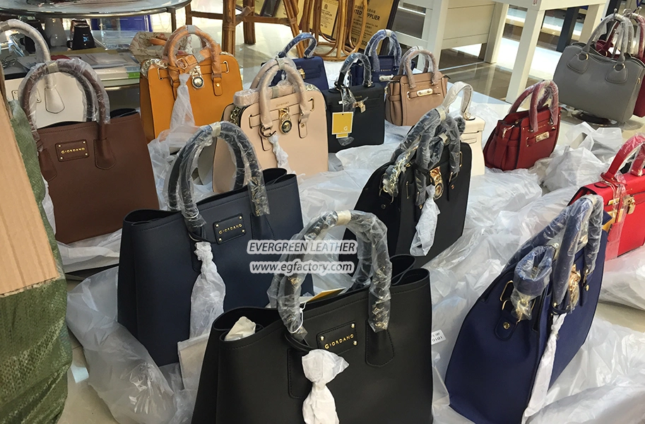 2018 Latest Big PU Leather Lady Handbag Bag Set Sh616